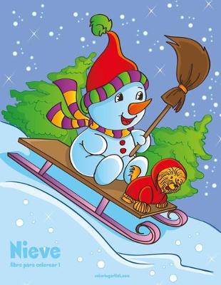 Book cover for Nieve libro para colorear 1