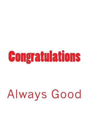 Book cover for Congratulations