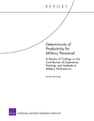 Book cover for Determinants of Productivity for Military Personnel