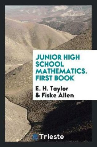 Cover of Junior High School Mathematics. First Book