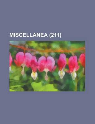 Book cover for Miscellanea (211)