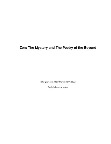 Book cover for Zen