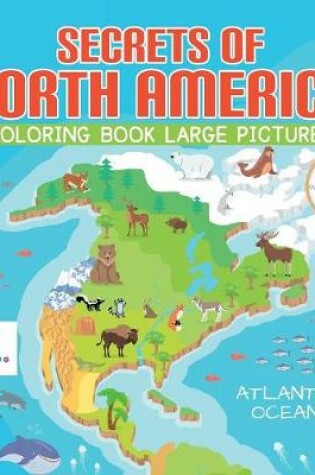 Cover of Secrets of North America Coloring Book Large Pictures