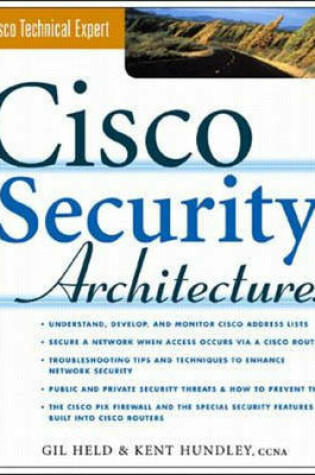 Cover of Cisco Security Architectures