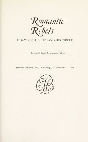 Cover of Romantic Rebels