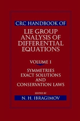 Book cover for CRC Handbook of Lie Group Analysis of Differential Equations, Volume I