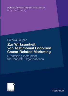 Cover of Zur Wirksamkeit von Testimonial Endorsed Cause-Related Marketing