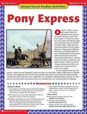 Book cover for Pony Express