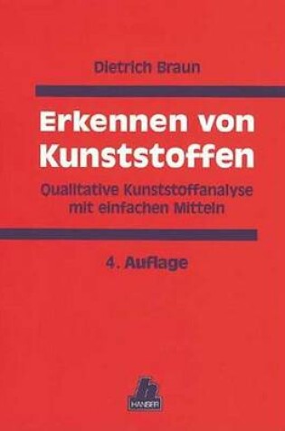 Cover of Erkennen Von Kunststoffen - Qualitative Kunststoffanalyse Mit Einfachen Mitteln