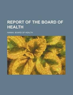 Book cover for Report of the Board of Health