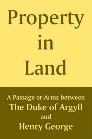 Cover of Property in Land