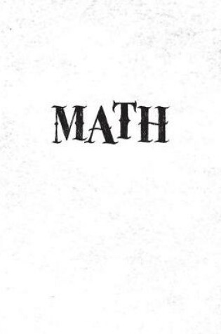 Cover of Math Notebook