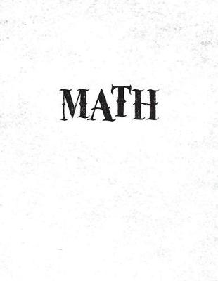 Book cover for Math Notebook