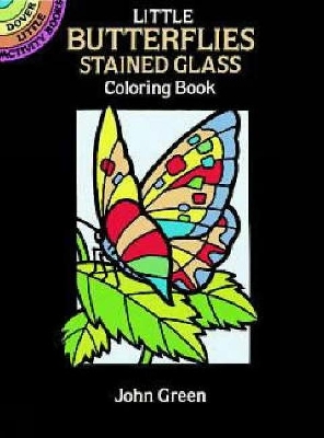 Cover of Little Butterflies Stained Glass Colouring Book