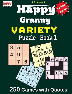 Book cover for Happy Granny (Variety) Puzzle Book 3