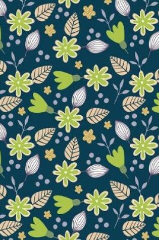 Cover of Bullet Journal Notebook Green Leafy Pattern