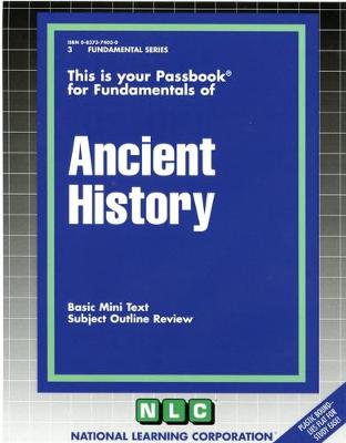 Book cover for ANCIENT HISTORY