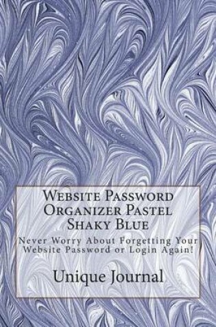 Cover of Website Password Organizer Pastel Shaky Blue