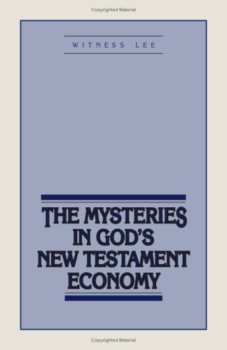 Book cover for The Mysteries in God's New Testament Economy