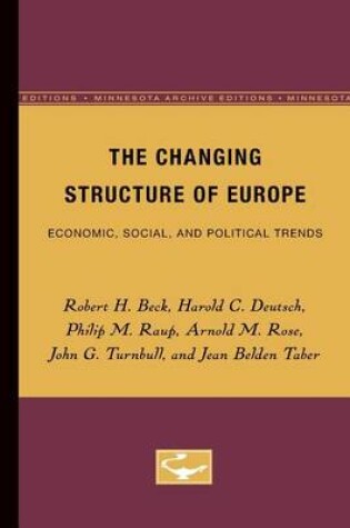 Cover of The Changing Structure of Europe