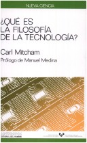 Book cover for Que Es La Filosofia de La Tecnologia?