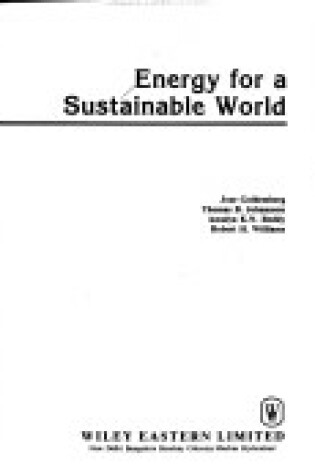 Cover of Energy for a Sustainable World