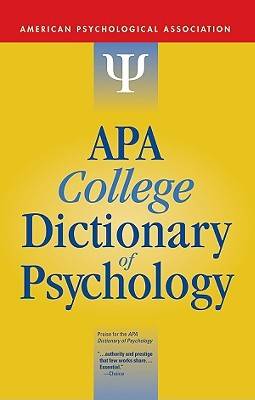 Book cover for APA College Dictionary of Psychology