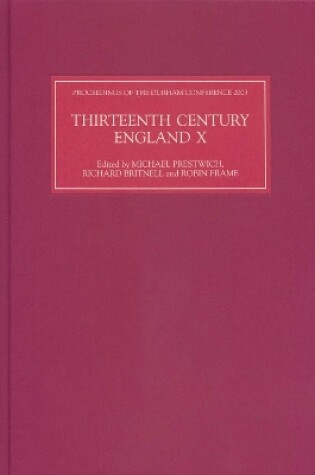Cover of Thirteenth Century England X
