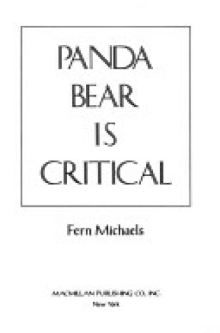 Cover of Panda Bear is Critical