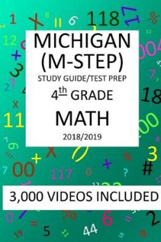 Cover of 4th Grade MICHIGAN M-STEP, 2019 MATH, Test Prep