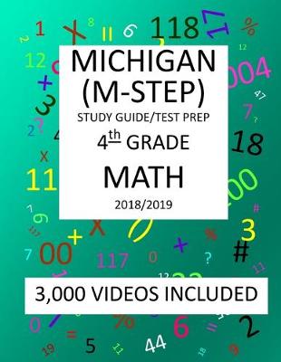 Book cover for 4th Grade MICHIGAN M-STEP, 2019 MATH, Test Prep