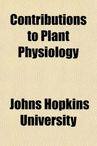 Cover of Contributions to Plant Physiology