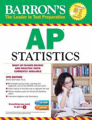 Book cover for Barron's AP Statistics with CD-ROM