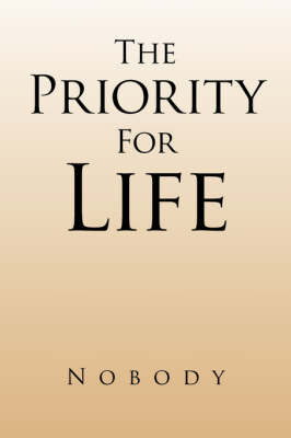 Book cover for The Priority for Life