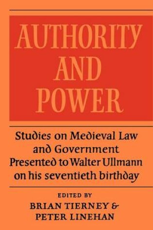 Cover of Authority and Power