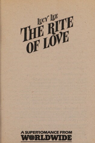 Cover of The Rite Of Love