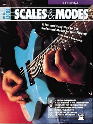 Book cover for Scales & Modes Guitar Tab Licks