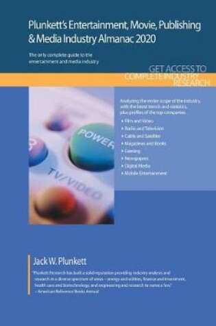 Cover of Plunkett's Entertainment, Movie, Publishing & Media Industry Almanac 2020