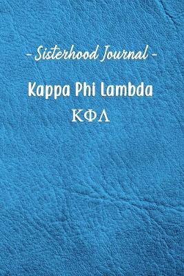 Book cover for Sisterhood Journal Kappa Phi Lambda