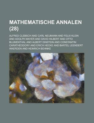 Book cover for Mathematische Annalen (28 )