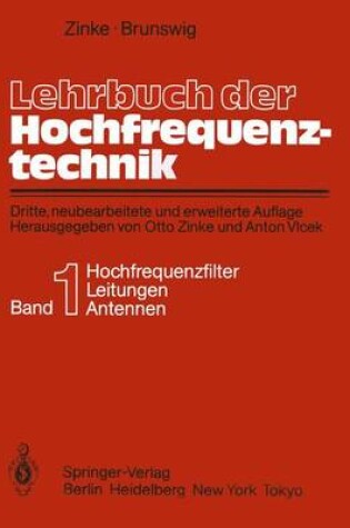 Cover of Lehrbuch Der Hochfrequenztechnik