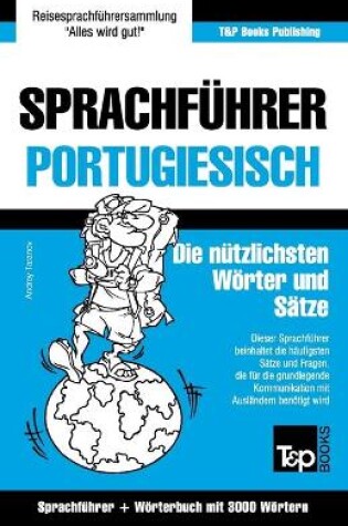 Cover of Sprachfuhrer Deutsch-Portugiesisch und Thematischer Wortschatz mit 3000 Woertern
