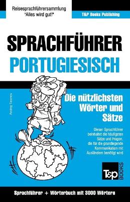 Book cover for Sprachfuhrer Deutsch-Portugiesisch und Thematischer Wortschatz mit 3000 Woertern