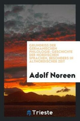 Cover of Geschichte Der Nordischen Sprachen, Besonders in Altnordischer Zeit