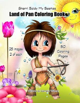 Book cover for Sherri Baldy My Besties Land of Pan Coloring Book