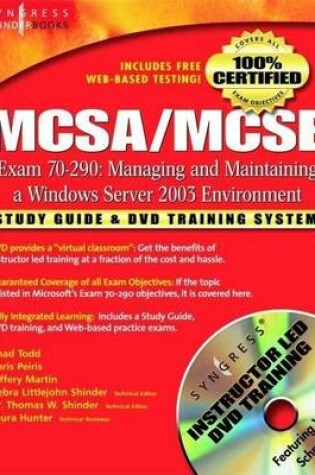 Cover of McSa/MCSE Managing and Maintaining a Windows Server 2003 Environment (Exam 70-290)