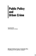 Book cover for Public Policy and Urban Crime