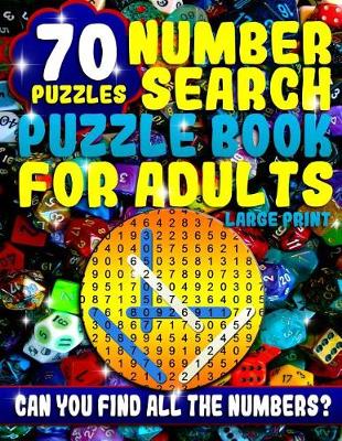 Book cover for Number Search Puzzle Book for Adults Large Print