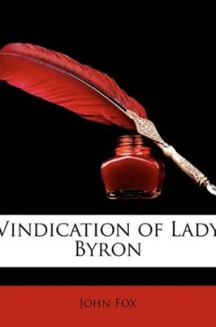 Cover of Vindication of Lady Byron