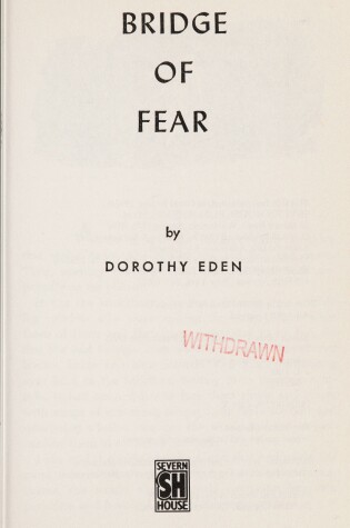 Cover of Bridge of Fear